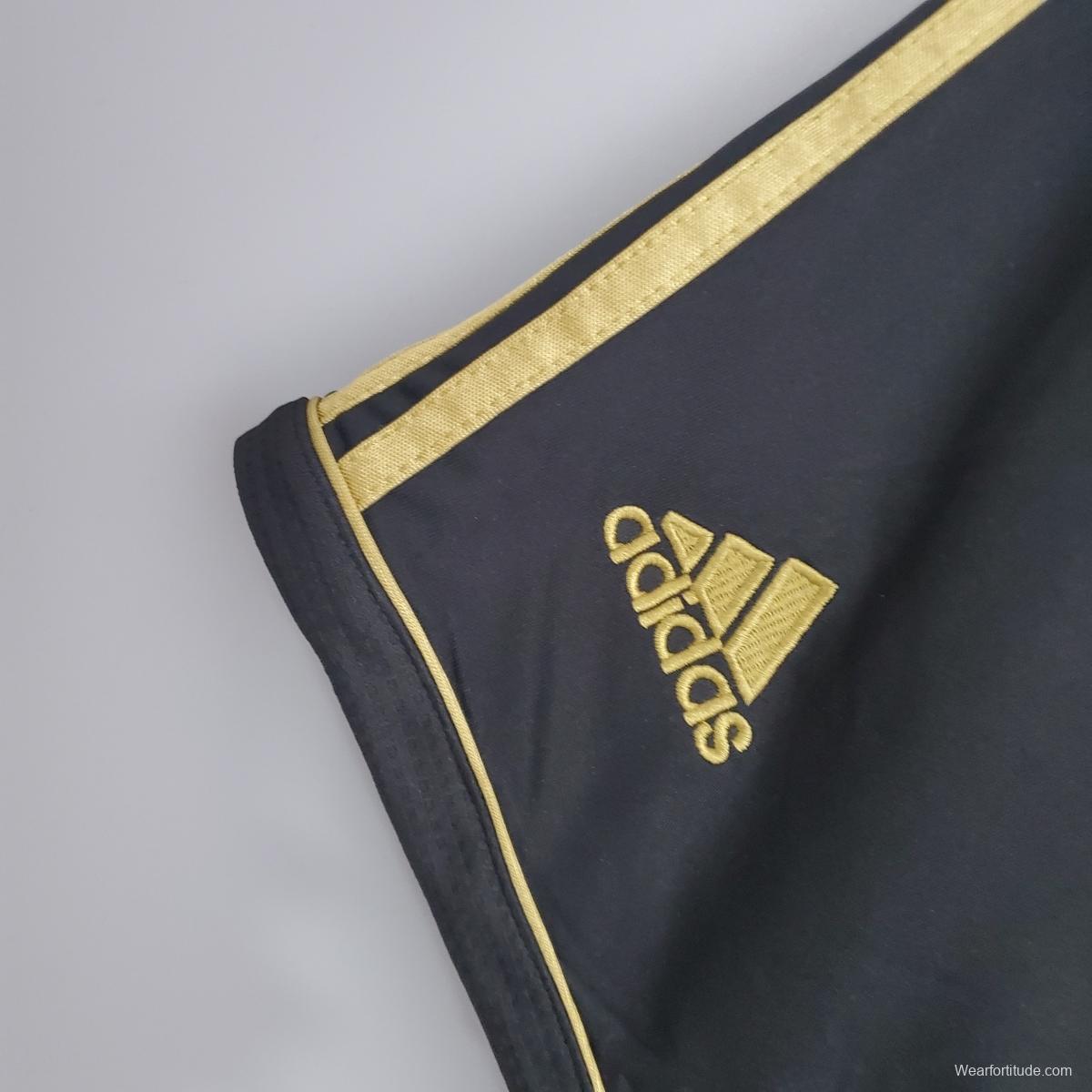 Retro shorts Real Madrid 11/12 away black Soccer Jersey