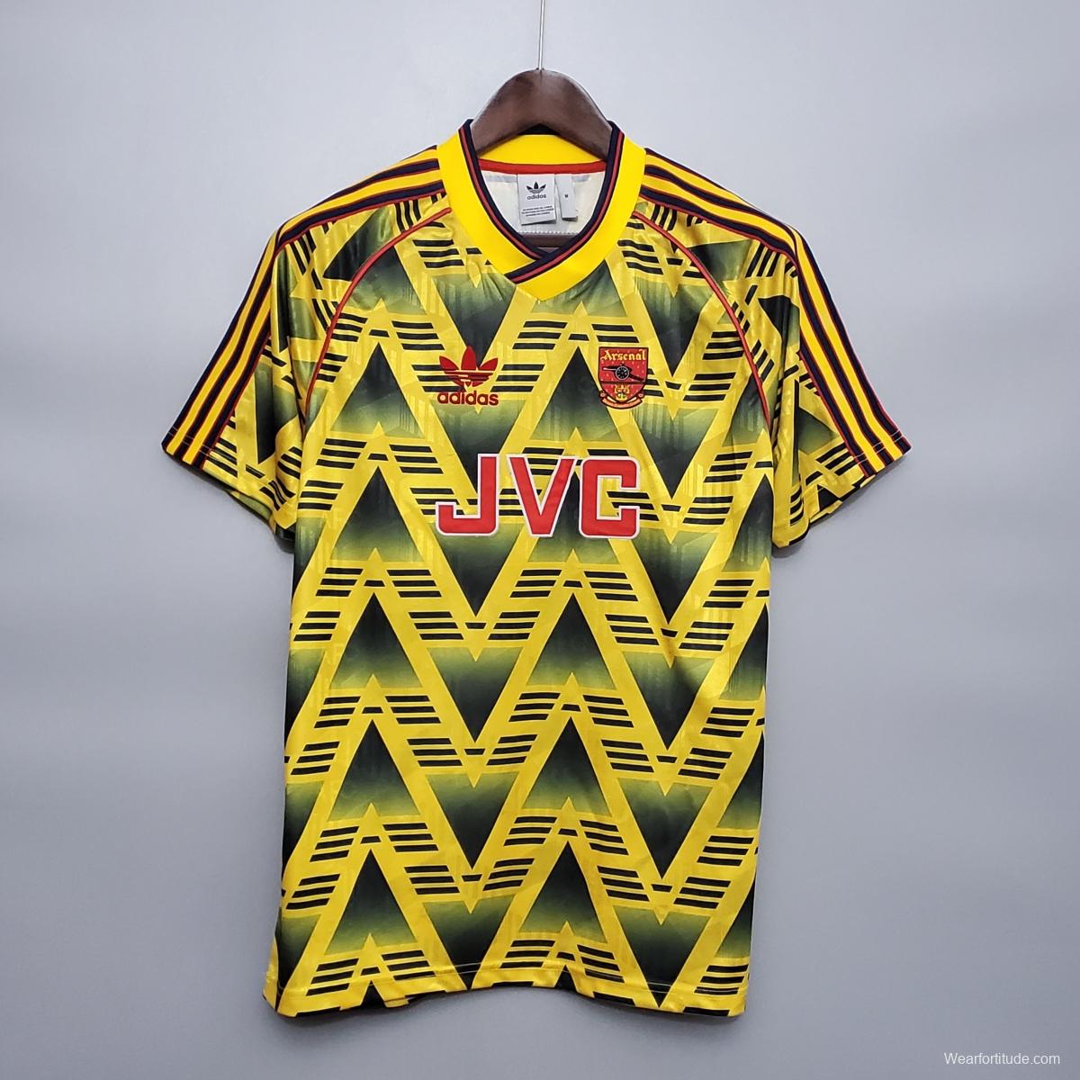 Retro 91/93 Arsenal away Soccer Jersey