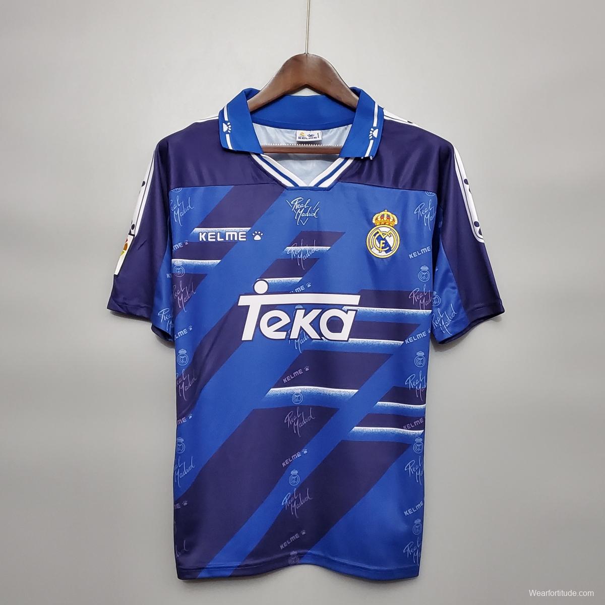 Retro Real Madrid 94/96 away Soccer Jersey