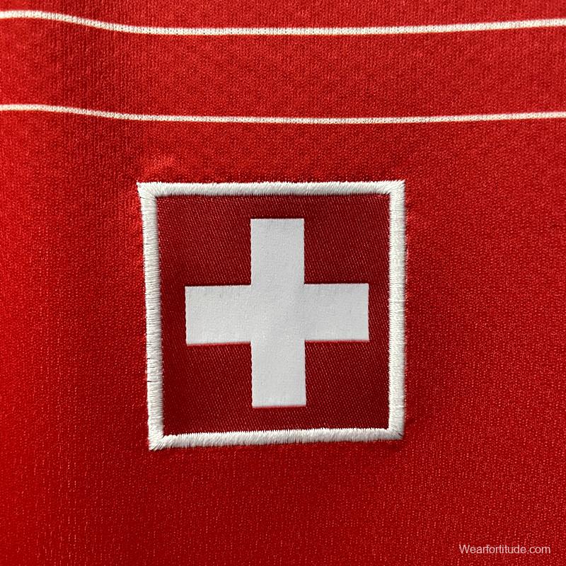 2022 Switzerland Home Soccer Jersey