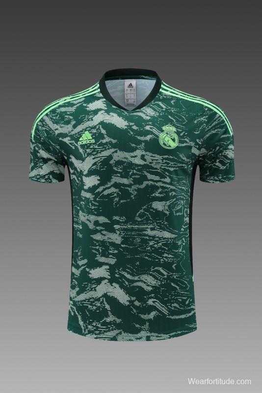 23 24 Real Madrid Green Short Sleeve+Shorts