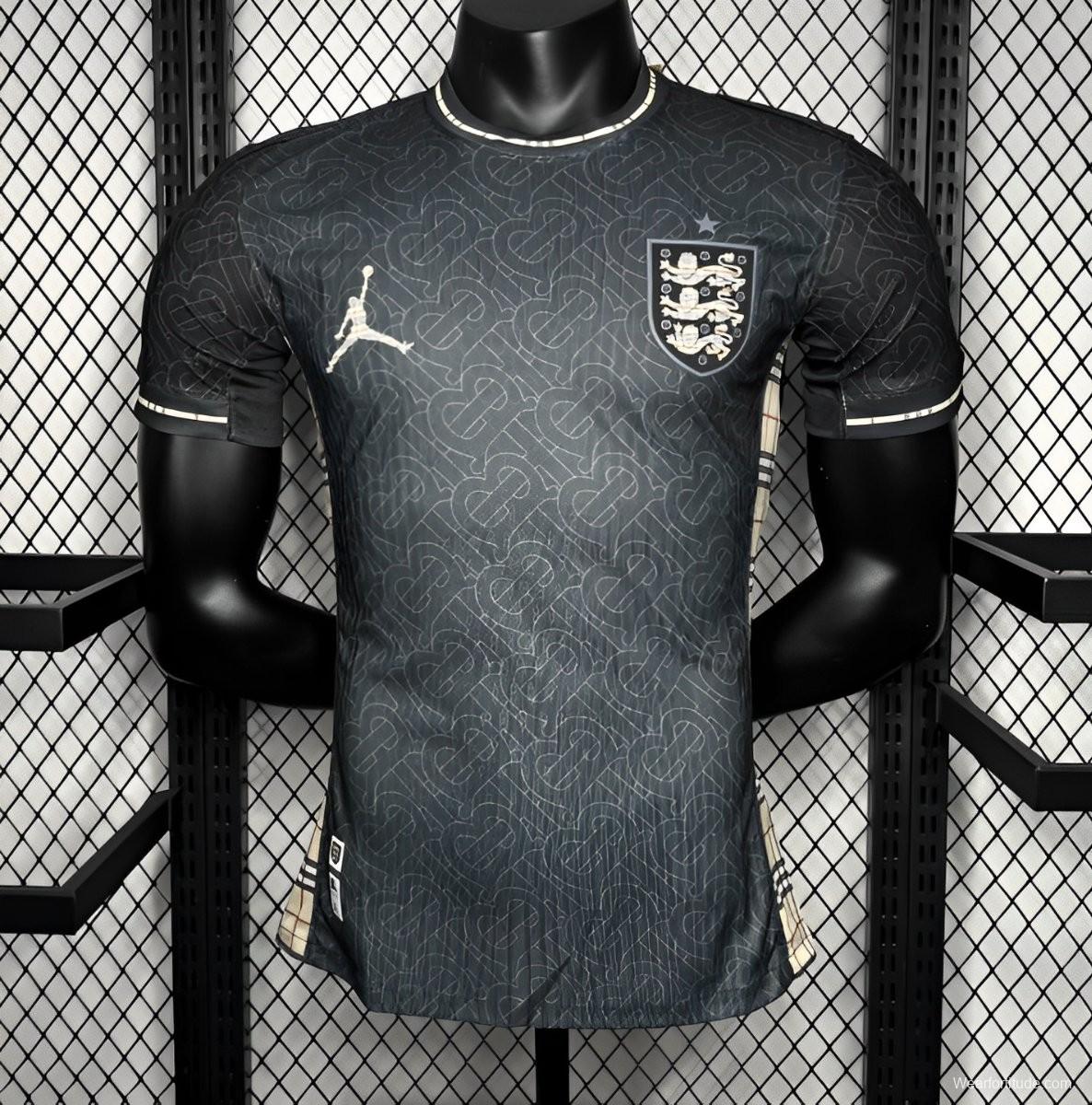 Player Version 2024 England Euro Jordan Black Jersey